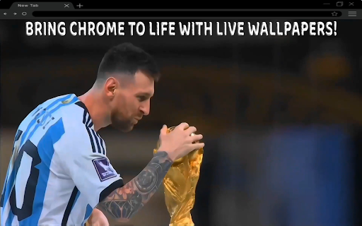 Lionel Messi: The World Cup KissLive Wallpaper  from Chrome web store to be run with OffiDocs Chromium online