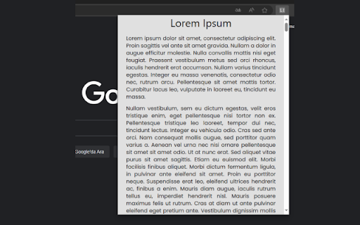 Lipsumm  from Chrome web store to be run with OffiDocs Chromium online
