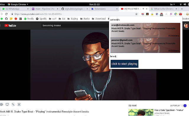 ListenTo mula sa Chrome web store na tatakbo sa OffiDocs Chromium online