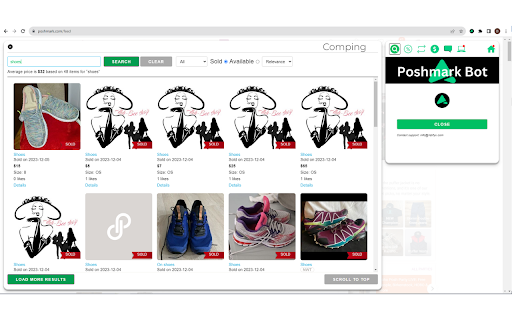 Listifyx Poshmark Bot  from Chrome web store to be run with OffiDocs Chromium online