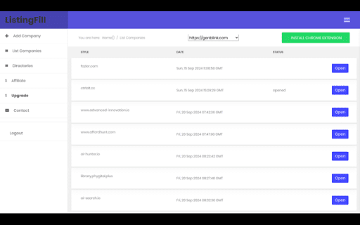 ListingFill  from Chrome web store to be run with OffiDocs Chromium online