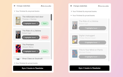 Literal to Readwise Sync  from Chrome web store to be run with OffiDocs Chromium online