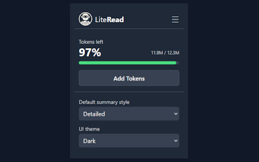LiteRead  from Chrome web store to be run with OffiDocs Chromium online
