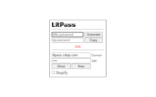 LitPass  from Chrome web store to be run with OffiDocs Chromium online