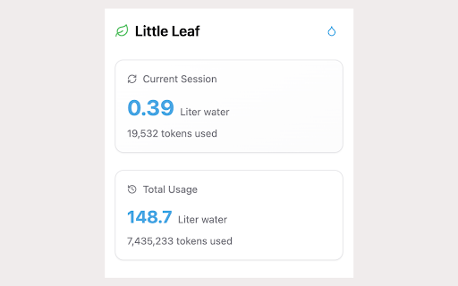 Little Leaf Meter  from Chrome web store to be run with OffiDocs Chromium online