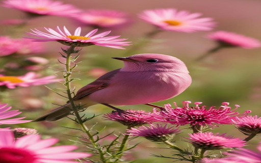 Little pink bird wallpaper  from Chrome web store to be run with OffiDocs Chromium online