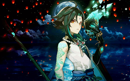 Live Anime Girl Theme  from Chrome web store to be run with OffiDocs Chromium online