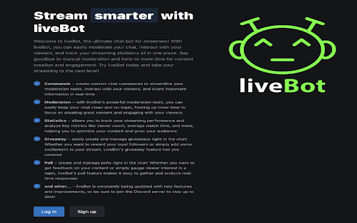 Livebot.App Kick Followers Synchronizer  from Chrome web store to be run with OffiDocs Chromium online
