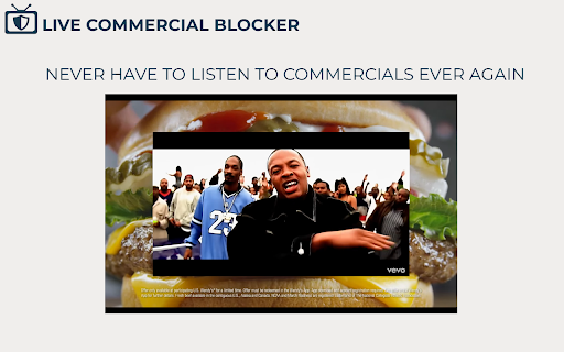 Live Commercial Blocker Auto Play YouTube and Spotify Over Commercials  from Chrome web store to be run with OffiDocs Chromium online