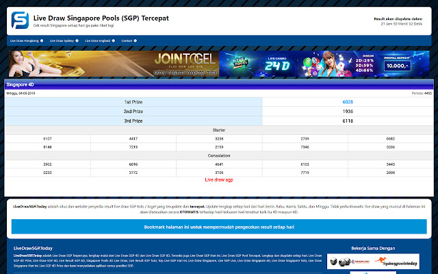 Live Draw SGP Tercepat  from Chrome web store to be run with OffiDocs Chromium online