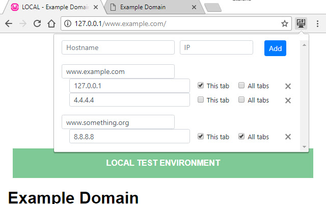 LiveHosts  from Chrome web store to be run with OffiDocs Chromium online