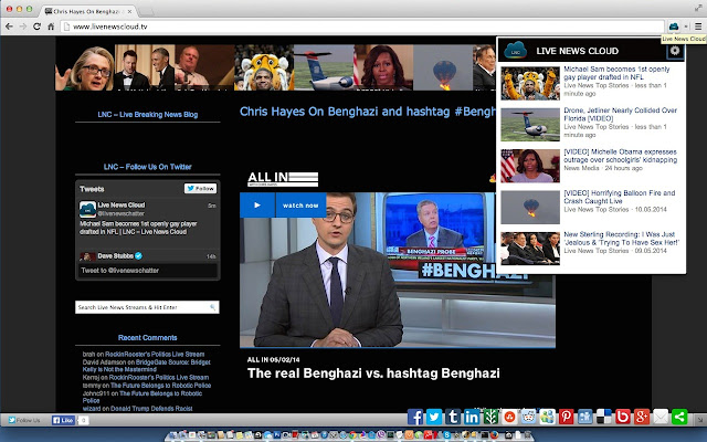 Live News Cloud  from Chrome web store to be run with OffiDocs Chromium online