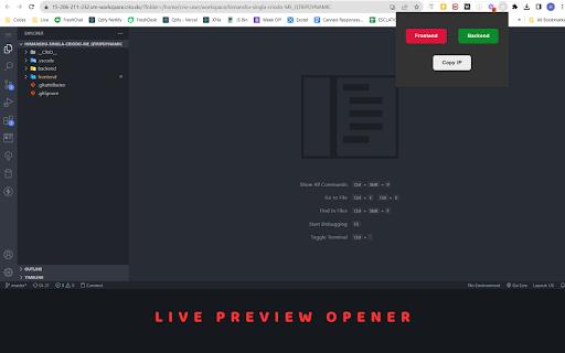 Live Preview Opener  from Chrome web store to be run with OffiDocs Chromium online