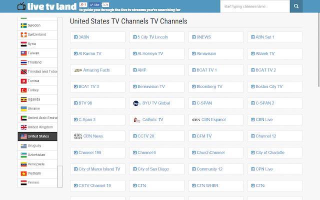 Live TV Land Watch Live TV Streams  from Chrome web store to be run with OffiDocs Chromium online