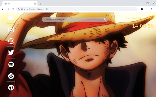 Live Wallpaper: Luffy Straw Hat One Piece  from Chrome web store to be run with OffiDocs Chromium online