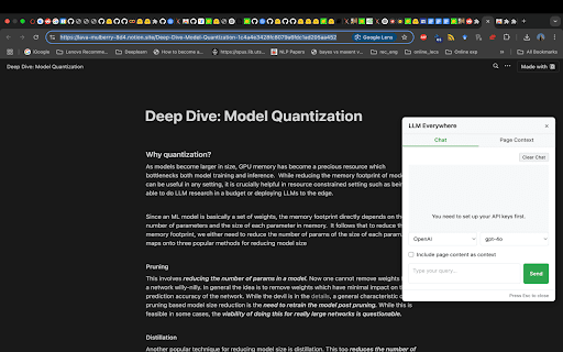 LLM Everywhere  from Chrome web store to be run with OffiDocs Chromium online