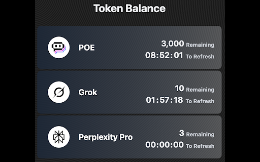 LLM Token Tracker  from Chrome web store to be run with OffiDocs Chromium online