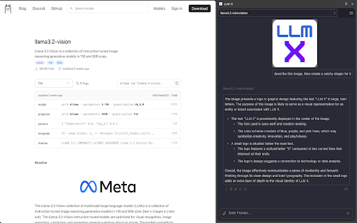 LLM X  from Chrome web store to be run with OffiDocs Chromium online