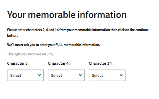 Lloyds Memorable Info Bypass  from Chrome web store to be run with OffiDocs Chromium online