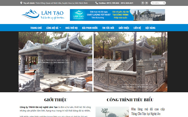 Lăng mộ đá Công ty TNHH Đá mỹ nghệ Lâm Tạo  from Chrome web store to be run with OffiDocs Chromium online