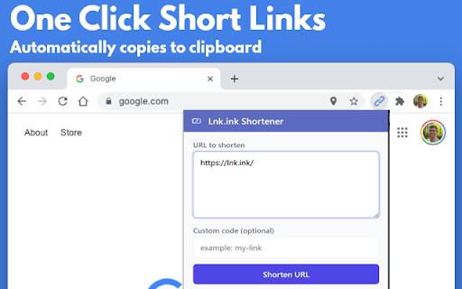 Lnk.ink URL Shortener  from Chrome web store to be run with OffiDocs Chromium online