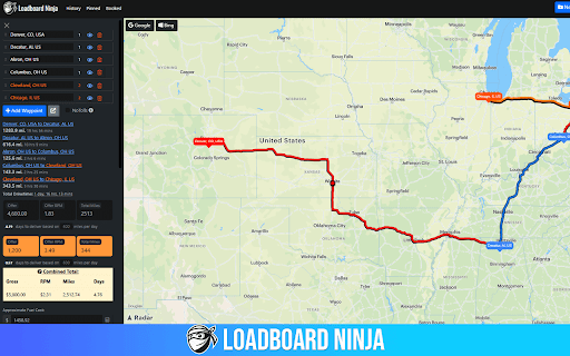 Loadboard Ninja by NinjaTMS : Supercharge your loadboard  from Chrome web store to be run with OffiDocs Chromium online