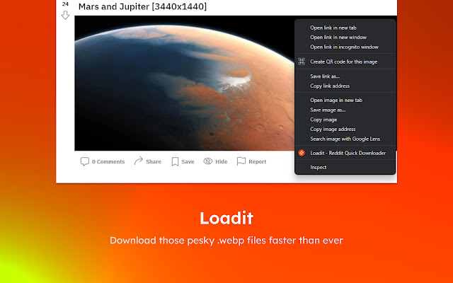 Loadit  from Chrome web store to be run with OffiDocs Chromium online