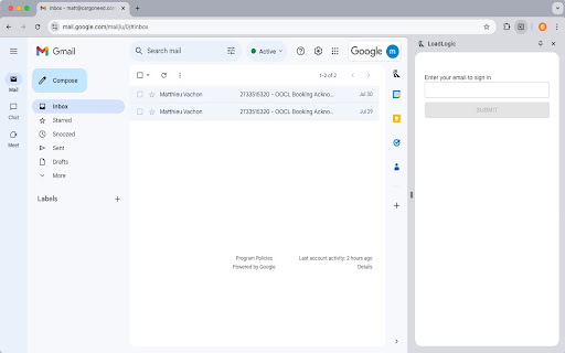 LoadLogic  from Chrome web store to be run with OffiDocs Chromium online