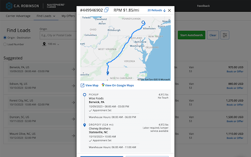 Loadmatch4u  from Chrome web store to be run with OffiDocs Chromium online