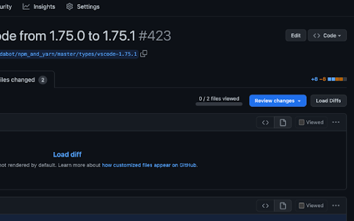 Load More Pull Request  from Chrome web store to be run with OffiDocs Chromium online