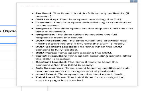 LoadSense Page Load Test Tool  from Chrome web store to be run with OffiDocs Chromium online