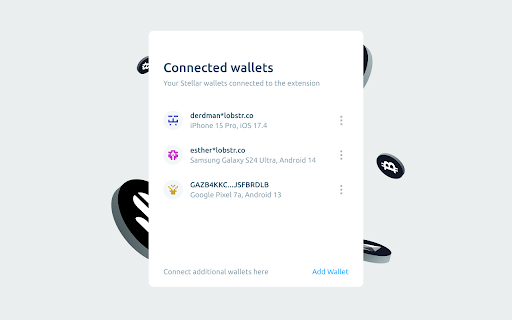 LOBSTR  from Chrome web store to be run with OffiDocs Chromium online