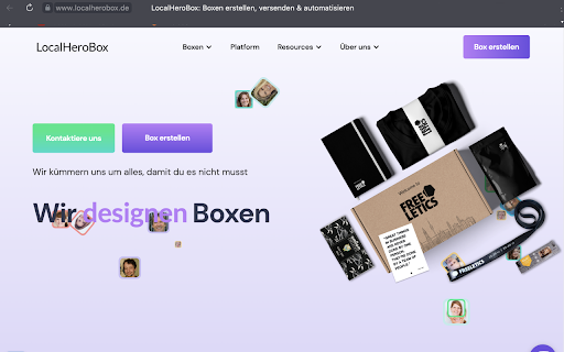 LocalHeroBox Portal Extension  from Chrome web store to be run with OffiDocs Chromium online