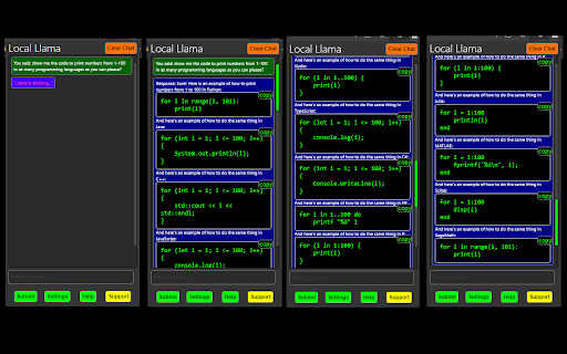 Local LLama LLM AI Chat Query Tool  from Chrome web store to be run with OffiDocs Chromium online