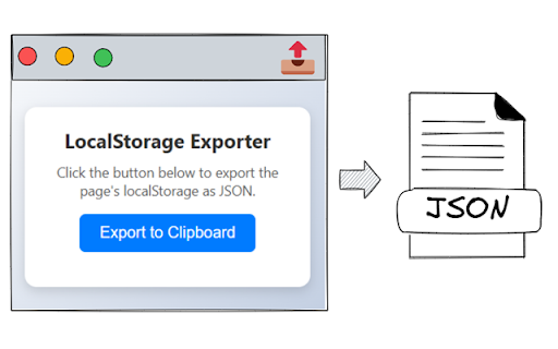 LocalStorage Exporter  from Chrome web store to be run with OffiDocs Chromium online