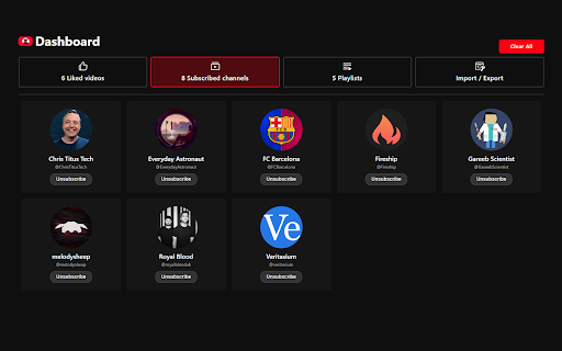 LocalTube Manager  from Chrome web store to be run with OffiDocs Chromium online
