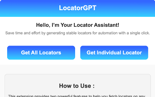 locatorGPT  from Chrome web store to be run with OffiDocs Chromium online