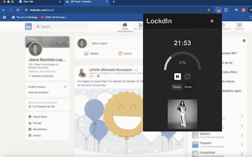 LockdIn  from Chrome web store to be run with OffiDocs Chromium online