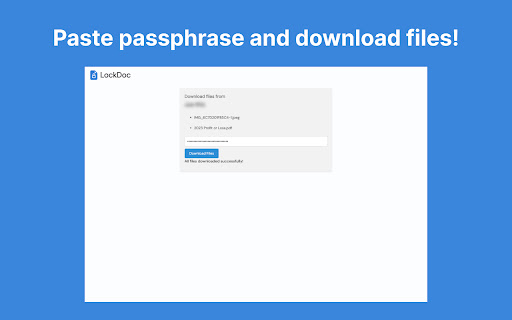 LockDoc  from Chrome web store to be run with OffiDocs Chromium online