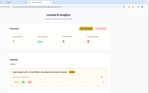 Locked In: AI Powered Focus  Site Blocker  from Chrome web store to be run with OffiDocs Chromium online