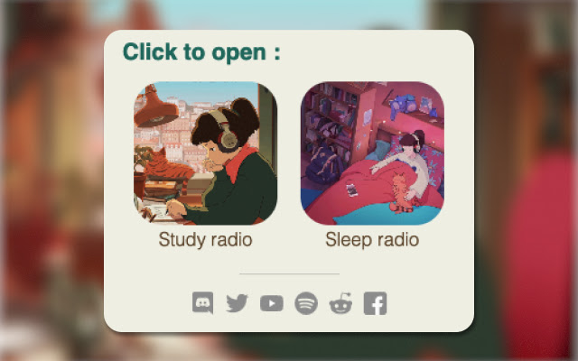 Lofi Girl  from Chrome web store to be run with OffiDocs Chromium online