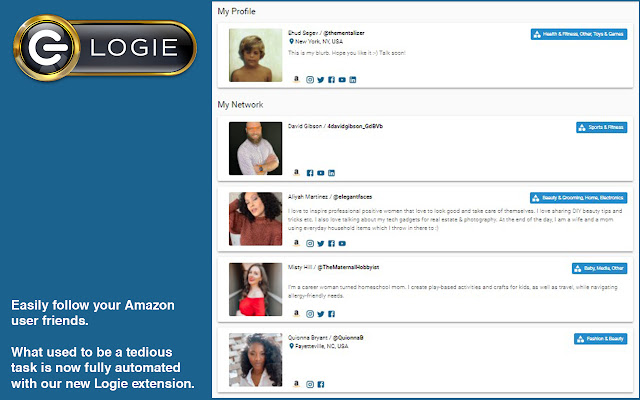 Logie Extension  from Chrome web store to be run with OffiDocs Chromium online