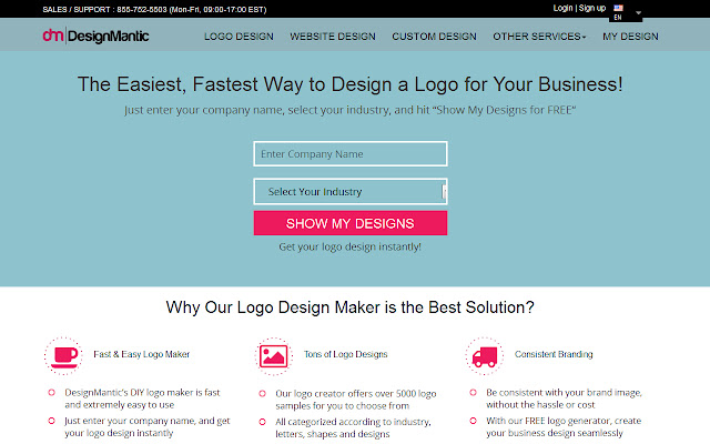 Logo Maker by DesignMantic  from Chrome web store to be run with OffiDocs Chromium online