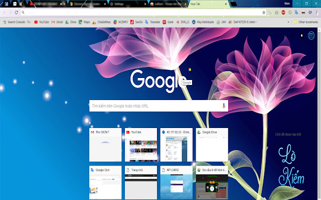 LoKiem Flower Art Theme  from Chrome web store to be run with OffiDocs Chromium online