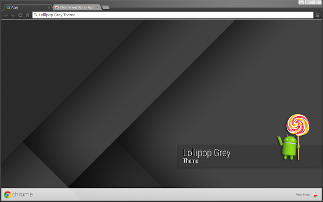 Lollipop Grey Theme  from Chrome web store to be run with OffiDocs Chromium online