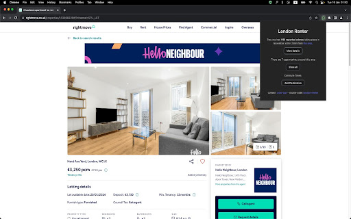 London Renter  from Chrome web store to be run with OffiDocs Chromium online