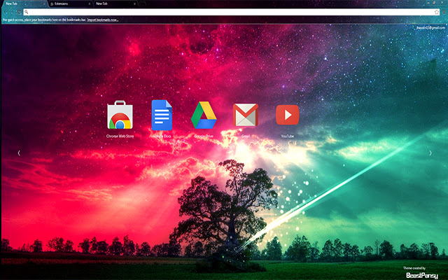 درخت تنها، آسمان رنگارنگ از فروشگاه وب Chrome با OffiDocs Chromium به صورت آنلاین اجرا می شود