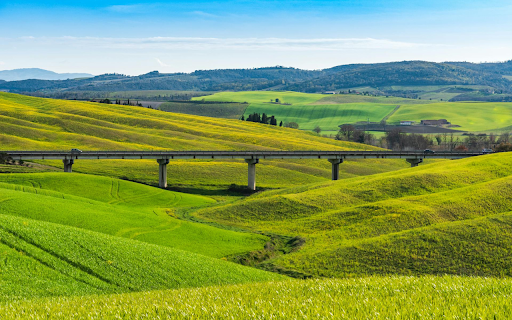 Long bridge and green grass  from Chrome web store to be run with OffiDocs Chromium online
