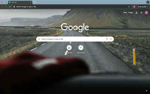 long road and cloudy mountains  from Chrome web store to be run with OffiDocs Chromium online