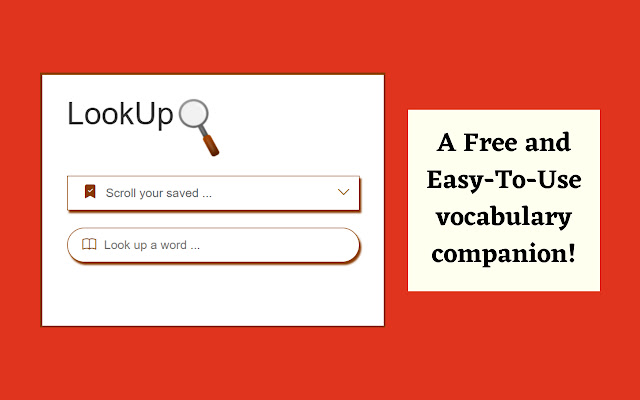 LookUp Personal Vocabulary Companion  from Chrome web store to be run with OffiDocs Chromium online